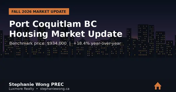 Port Coquitlam BC Housing Market Update: Fall 2026