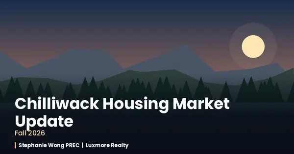 Chilliwack BC Housing Market Update: Fall 2026,Stephanie Wong PREC