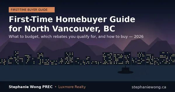 First-Time Homebuyer Guide for North Vancouver, BC (2026),Stephanie Wong PREC