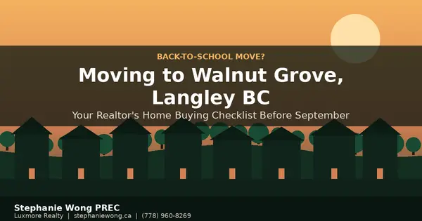 Back-to-School Checklist: Moving to Walnut Grove, Langley BC