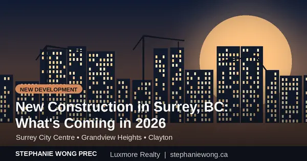 New Construction in Surrey, BC: What's Coming in 2026