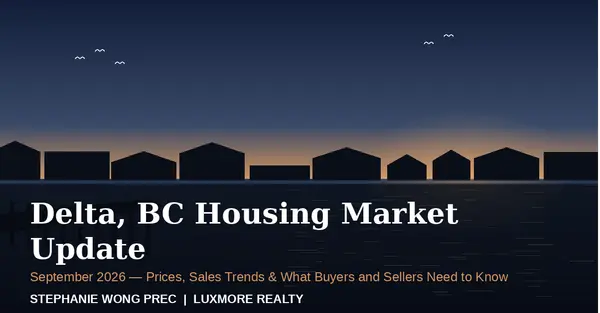 Delta, BC Housing Market Update: September 2026,Stephanie Wong PREC