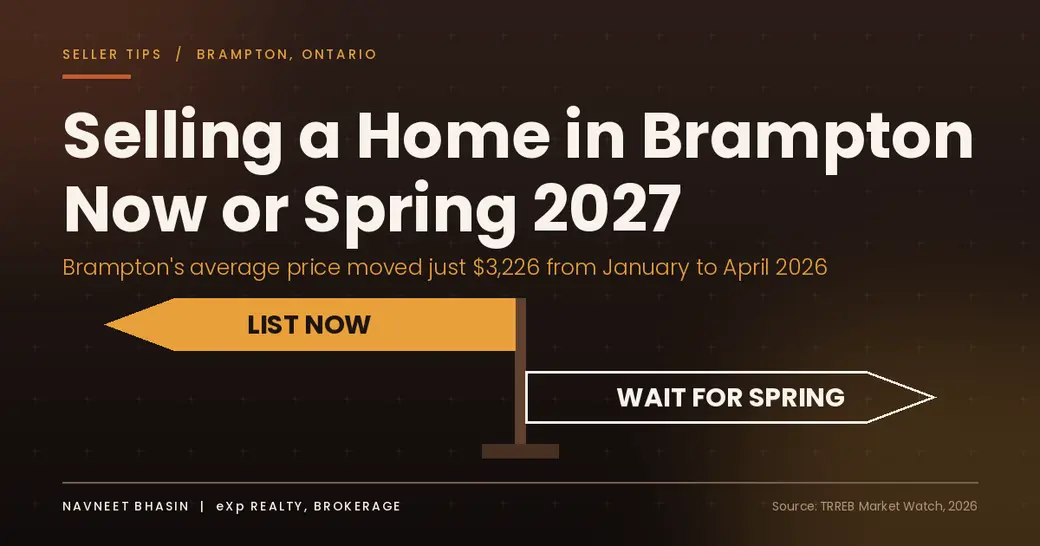 Selling a Home in Brampton: Now or Spring 2027