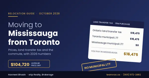Moving to Mississauga from Toronto: 2026 Guide