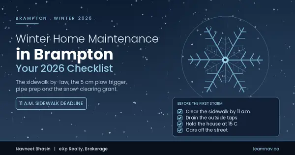 Winter Home Maintenance in Brampton: Your 2026 Checklist