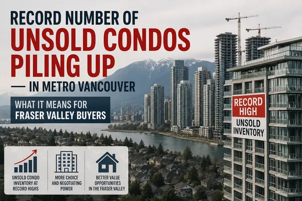 Record Number of Unsold Condos Piling Up in Metro Vancouver — What It Means for Fraser Valley Buyers
