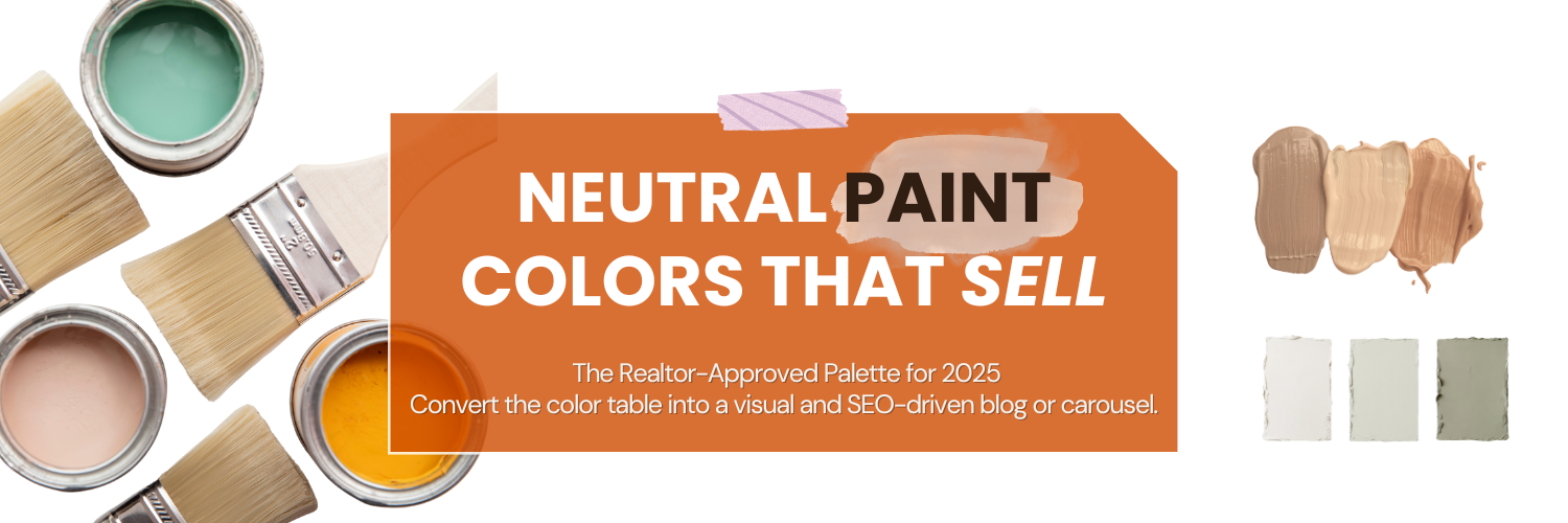Neutral paint color palette for selling a Portland home in 2025, including top Realtor-recommended shades