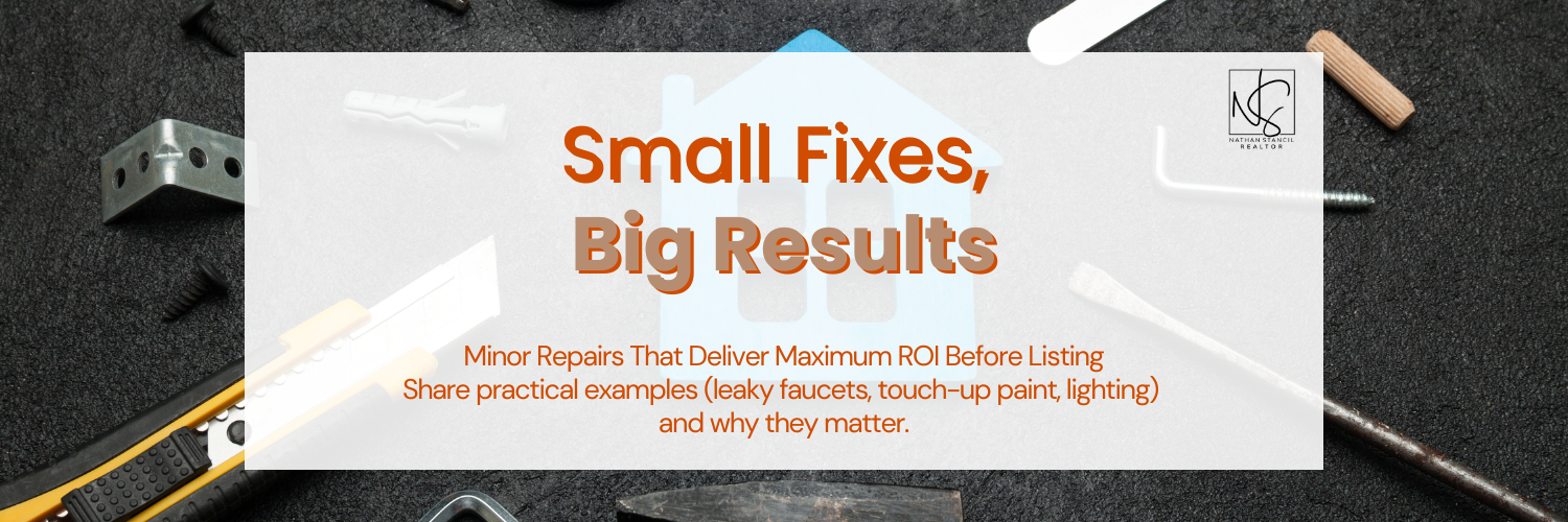 omeowner fixing a leaky faucet in a modern Portland kitchen before selling their home