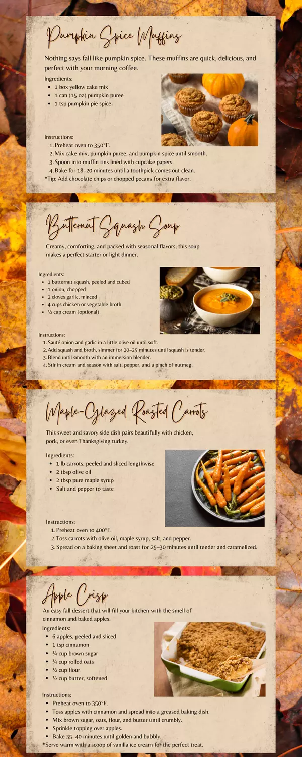 4 Easy Fall Recipes to Try This Season,Realty Executives Oceanside