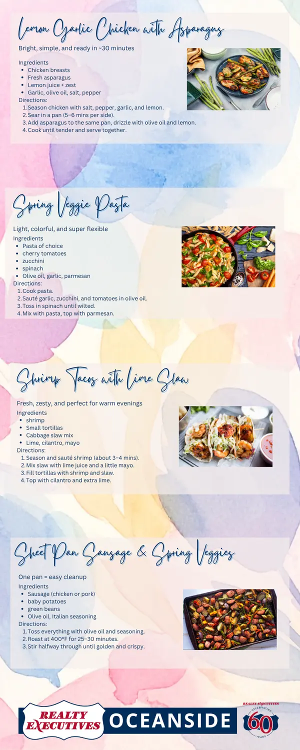 Spring Into Dinner: 4 Light & Easy Recipes for the Season