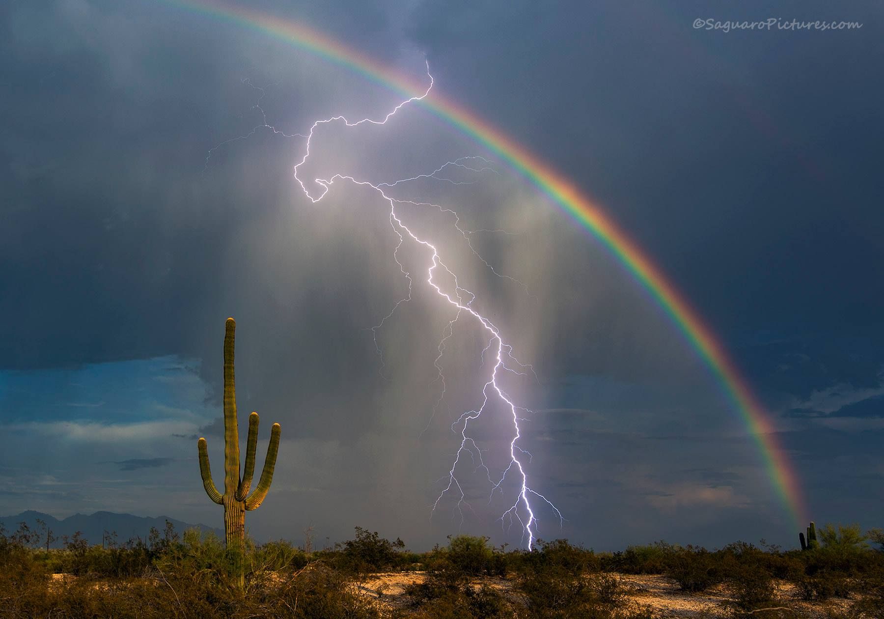 Tucson monsoon storm rolling across the valley