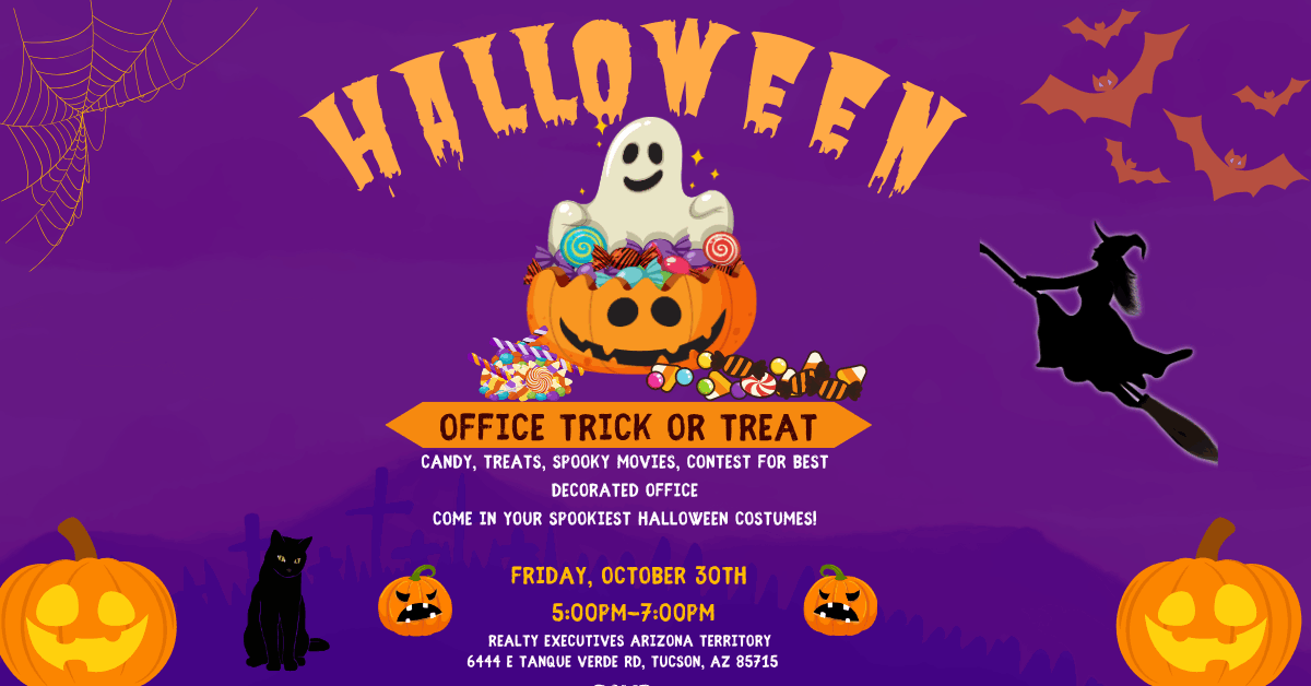 Halloween Office Trick or Treat Party at Mystery House Real Estate