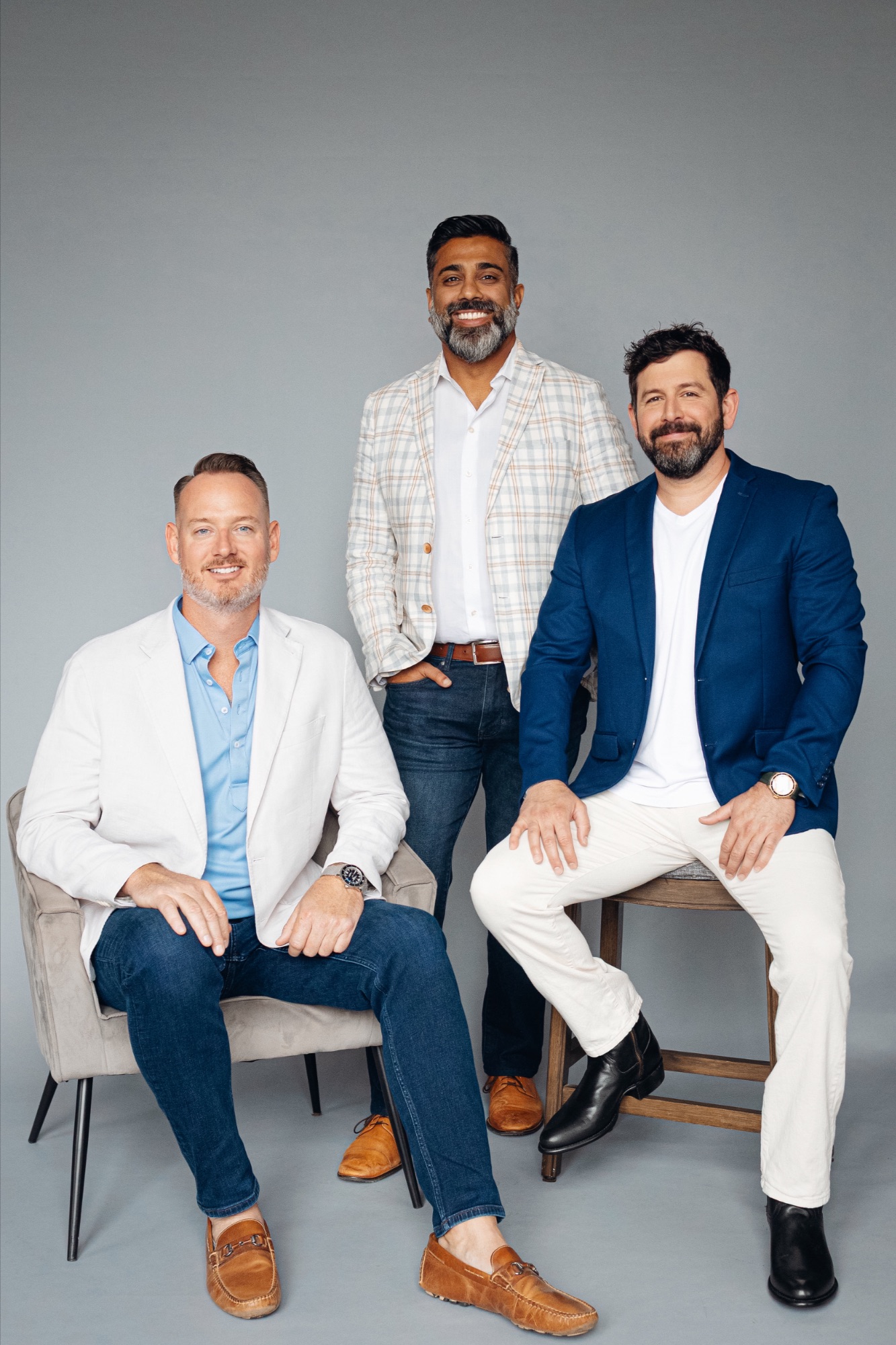 Three Glasshouse Owner/Brokers- Kunal Patel, Evan Kloth and Mo Zahedi
