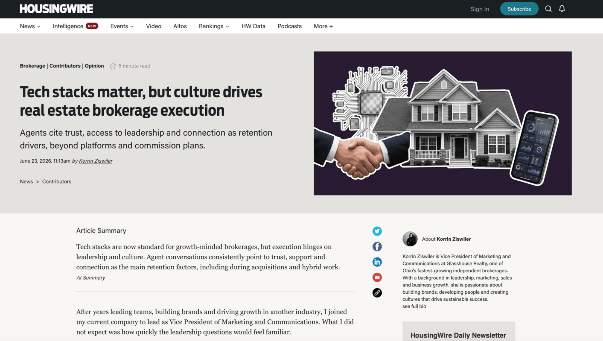 HousingWire Article 