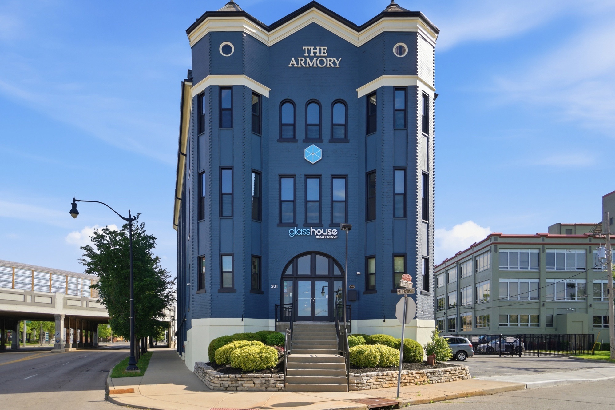 Glasshouse Headquarters on 6th Street- The Armory Building