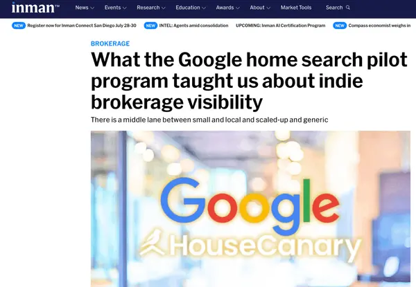 Google, HouseCanary & The Future of Independent Real Estate Brokerages,Glasshouse Realty