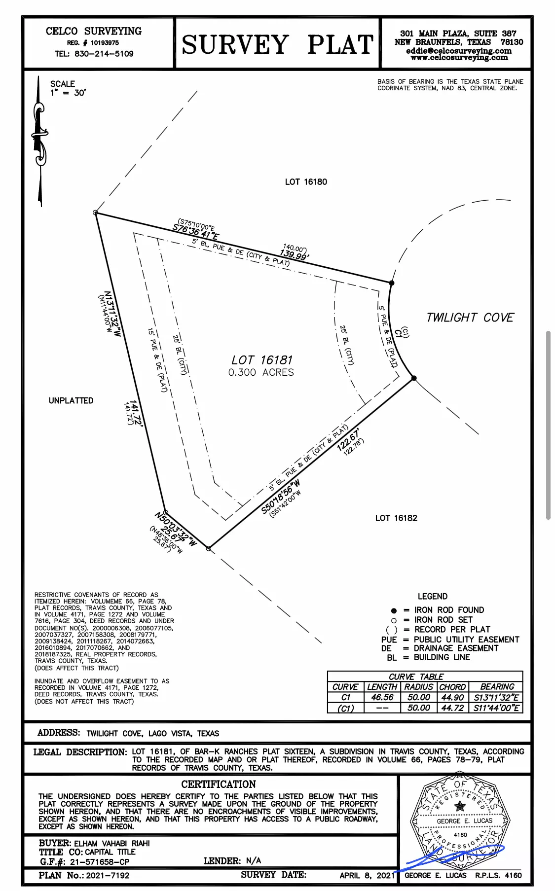 Leander, TX 78645,20612 Twilight Cv