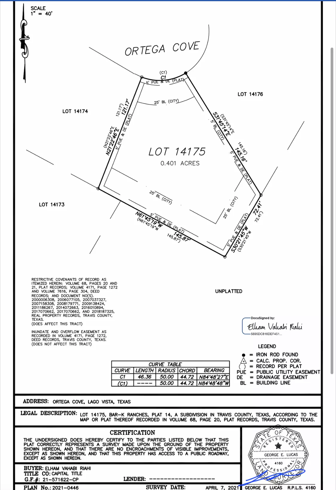 Leander, TX 78645,Ortega Cv