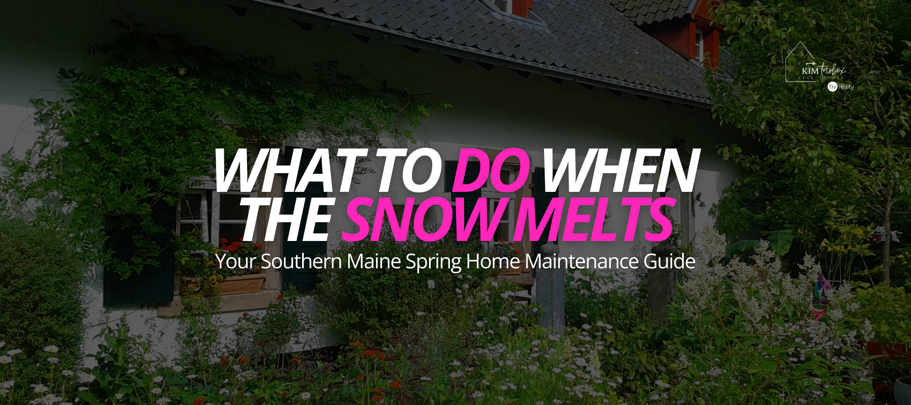 What to do when the snow melts