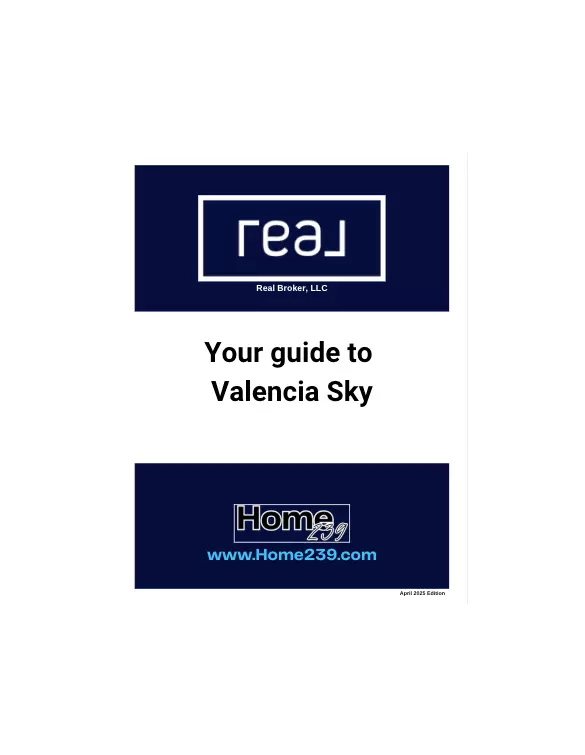 Valencia Sky Guide Cover