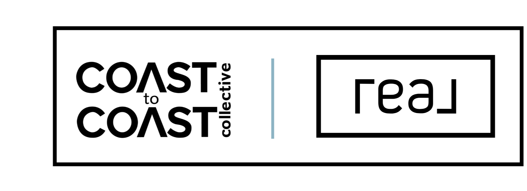 Black Coast to Coast Collective and Real logo