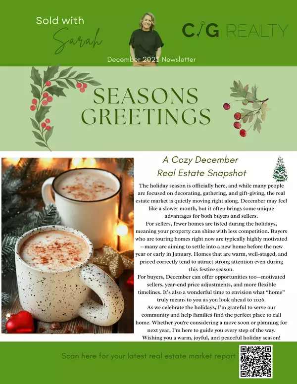 December 2025 Newsletter,Sarah Glasgow