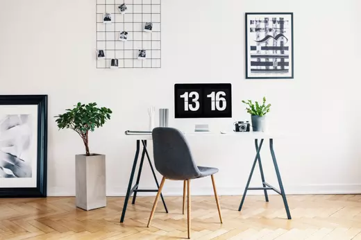 real-photo-of-a-modern-home-office-interior-with-will flanagan realty group 