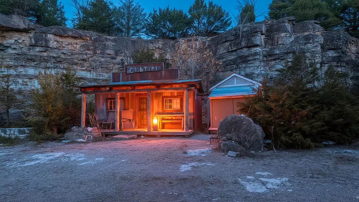 Small Cabin-rock quarry-business opportunity0