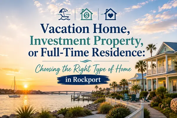 feature image of Vacation Home, Investment Property, or Full-Time Residence: Choosing the Right Type of Home in Rockport