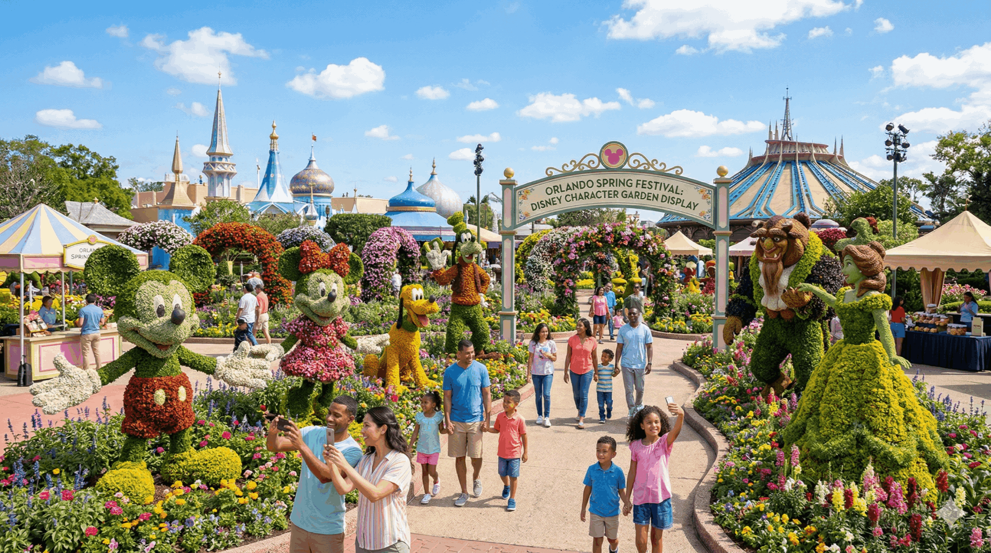 EPCOT Flower and Garden Festival spring flowers Orlando