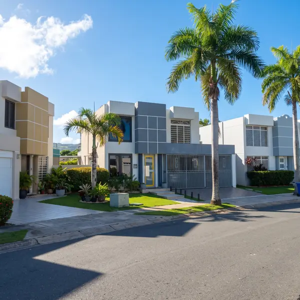 Best neighborhoods for downsizing - aerial view of walkable Central Florida condos, townhomes and park