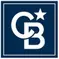 Coldwell Banker Logo: white "CB" with star on dark blue background
