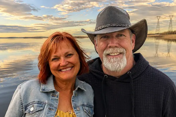 Dave and Susan Cramer at Gleniffer Lake in Central Alberta
