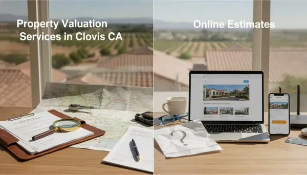 Property Valuation Services in Clovis CA vs Online Estimates
