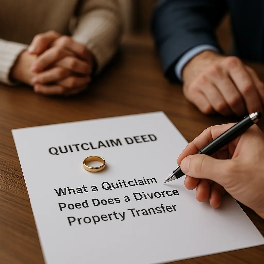 What a Quitclaim Deed Does in a Divorce Property Transfer in Antioch, Illinois