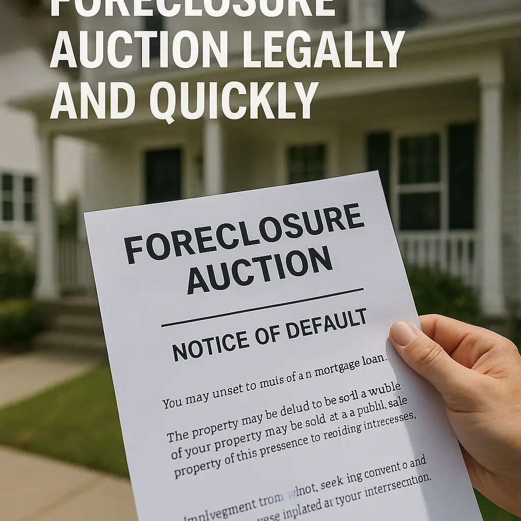 How to Stop a Foreclosure Auction Legally and Quickly in Gurnee, Illinois
