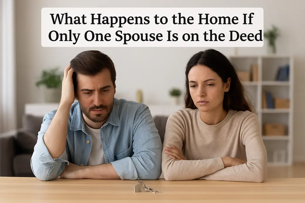 What Happens to the Home If Only One Spouse Is on the Deed in Round Lake Beach, Illinois