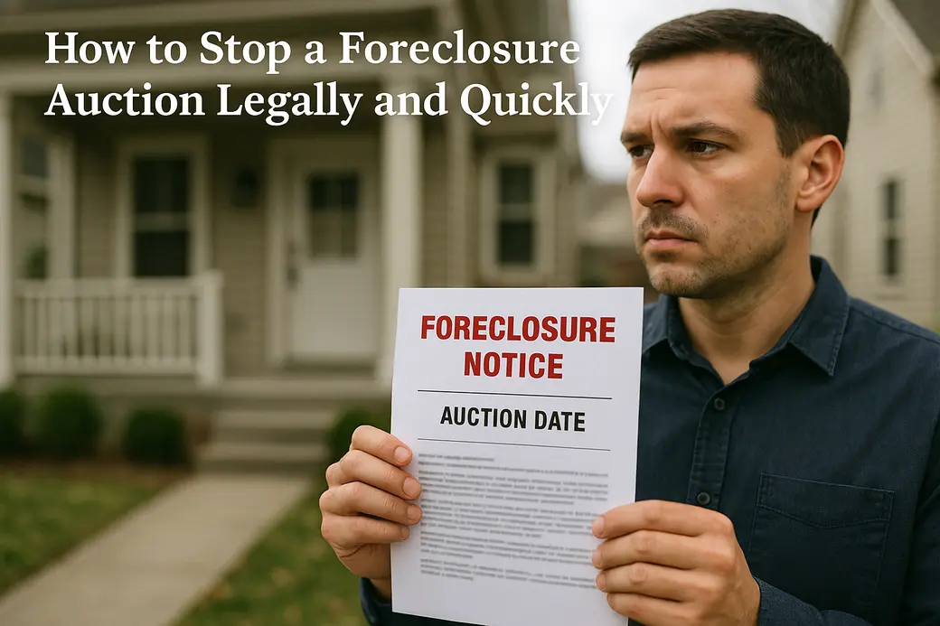 How to Stop a Foreclosure Auction Legally and Quickly in Lindenhurst, Illinois