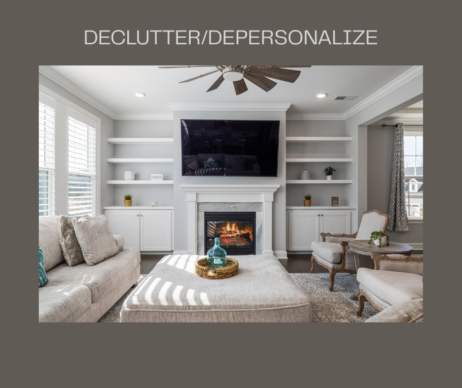 5 things sellers forget. depersonalize. declutter