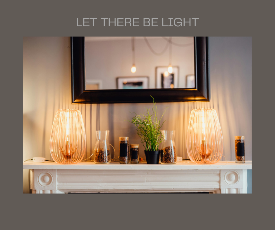 5 things sellers forget. let there be light. warm bulbs. matching warmth.