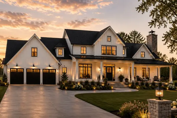 Luxury farmhouse-style home in Plainfield IL