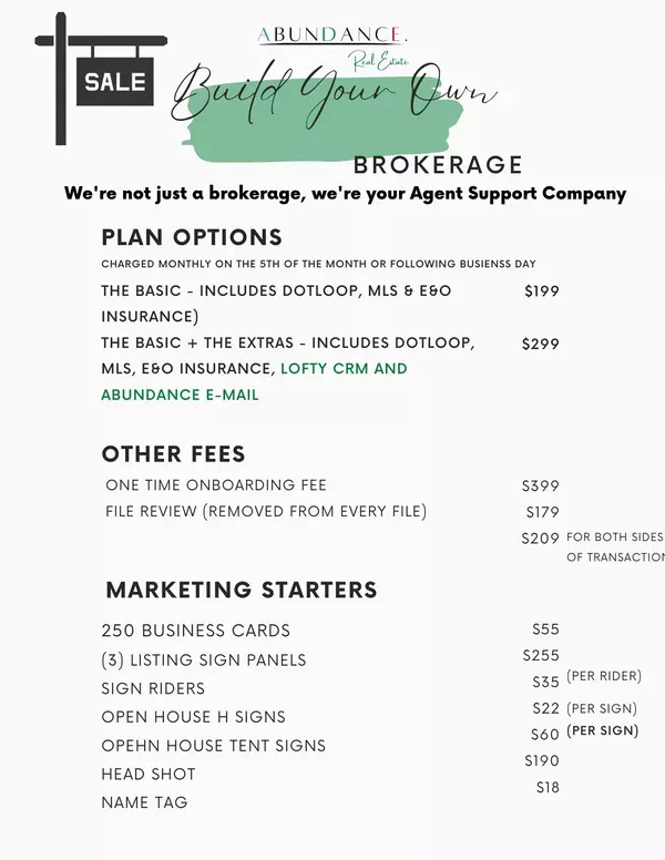 Welcome to Abundance - New Agent