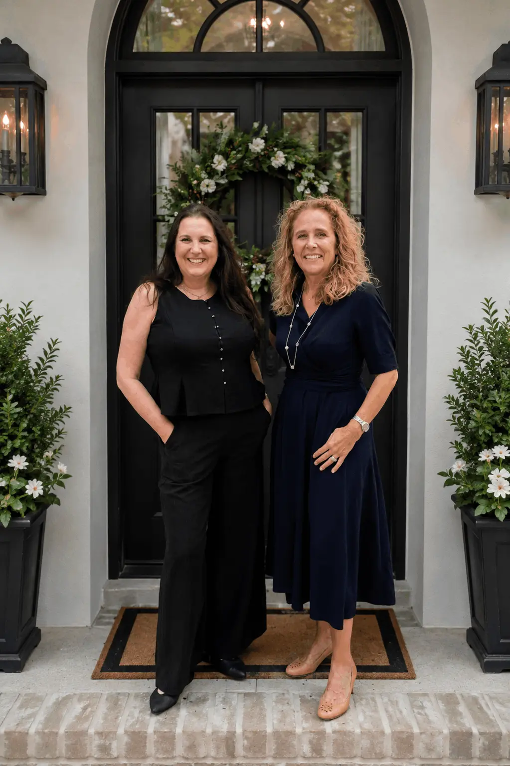Smiling Portrait on a Welcoming Porch wth Claudia Werner and Anja Drewes Neidhardt