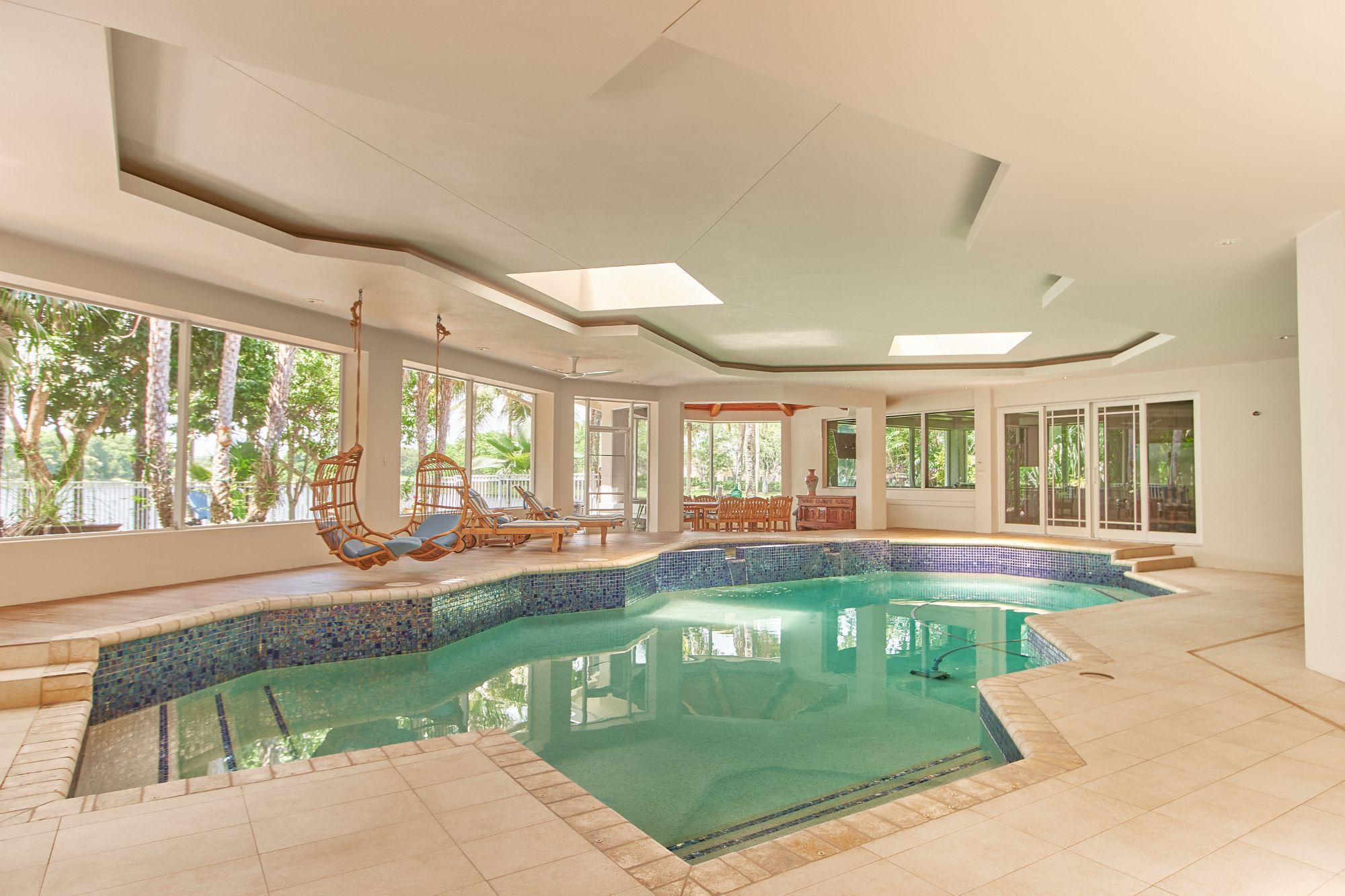 Resort-style pool and amenities maintained by HOA in a Weston FL luxury gated community