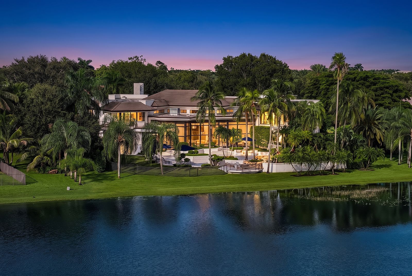 Side-by-side comparison of a gated Weston community entrance and a Southwest Ranches estate drive