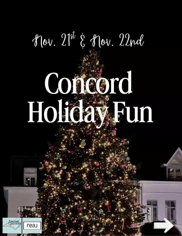 Holiday Weekend in Concord NC: Tree Lighting, Pop Up Markets, Live Music and the Christmas Parade