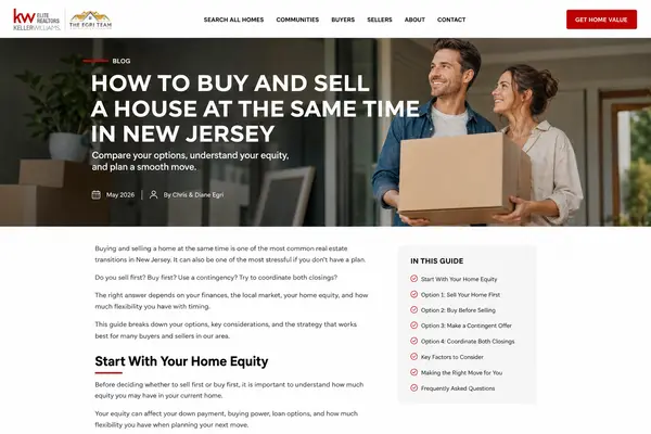 How to Buy and Sell a House at the Same Time in New Jersey