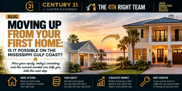 feature image of Ready to Move Up? Your MS Gulf Coast Starter Home Can Help