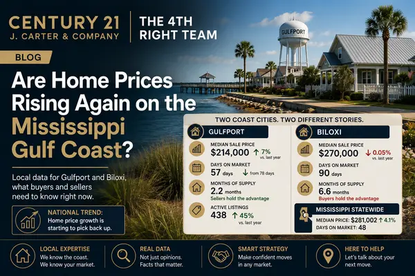 Are Home Prices Rising Again on the Mississippi Gulf Coast?,Rnady Richardson