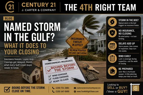 Named Storm in the Gulf? What It Does to Your Closing,Randy Richardson